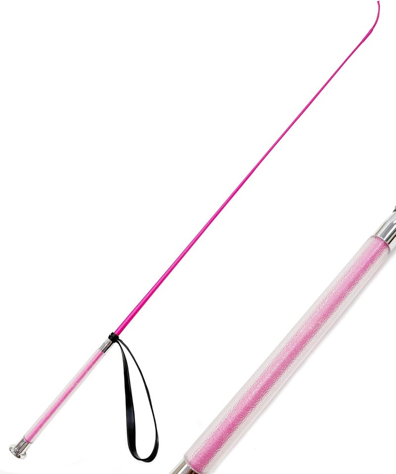 Luynro Horse Dressage Whip 43inch/47inch,Pig Whip Training Livestock Stick with Wristband,Comfortable Gel Handle - Image 1